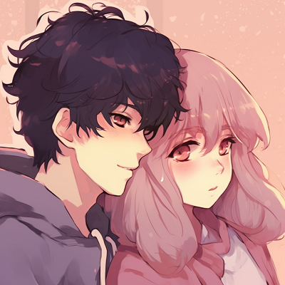 Image For Post Matching Couple Pfp with Pastel Shades - anime matching pfp couple: a trend