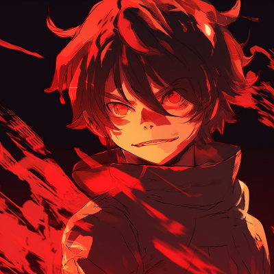 Image For Post | Tanjiro Kamado displaying a determined look, fluid strokes and visible red tones. excellent red anime pfp selection - [Red Anime PFP Compilation](https://hero.page/pfp/red-anime-pfp-compilation)