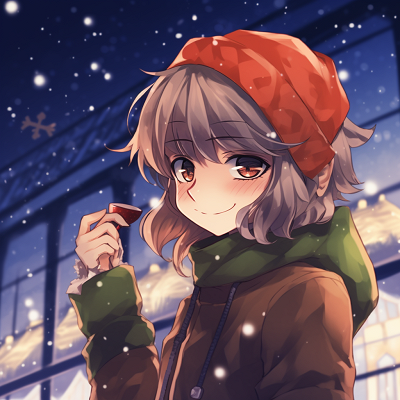 Image For Post | Profile picture depicting a scene with a boy and girl in anime style, adorned with Christmas elements. anime christmas pfp boy girl interaction - [anime christmas pfp optimized space](https://hero.page/pfp/anime-christmas-pfp-optimized-space)