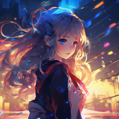 Image For Post | Close-up of an anime girl's face with sparkling eyes; soft color palette used. 4k anime girl profile picture - [4K Anime Profile Pictures](https://hero.page/pfp/4k-anime-profile-pictures)