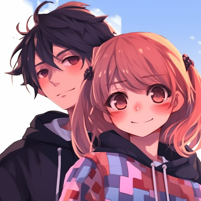 Image For Post | A silly moment captured between a smiling anime couple, light tones and playful expressions. adorable couple anime pfp - [Couple Anime PFP Themes](https://hero.page/pfp/couple-anime-pfp-themes)