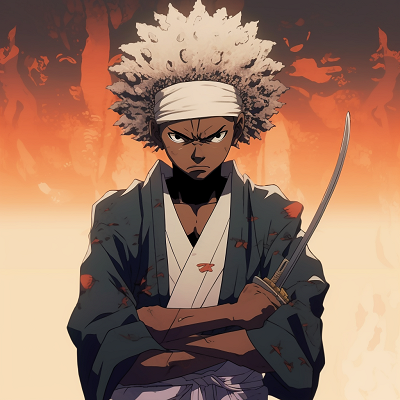Image For Post | Close-up of Afro Samurai's face, focused on intricate details and mysterious expression. enticing male black anime characters pfp - [Amazing Black Anime Characters pfp](https://hero.page/pfp/amazing-black-anime-characters-pfp)