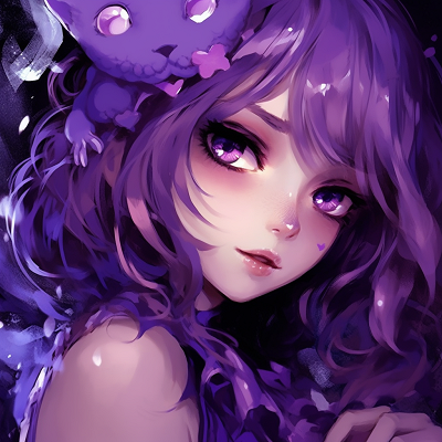 Image For Post | Intense anime sorceress, vibrant purple tones and miracle features. elegant purple anime pfp girls - [Expert Purple Anime PFP](https://hero.page/pfp/expert-purple-anime-pfp)