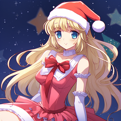 Image For Post | Sailor Moon in a Christmas dress, dazzling with bright colors and soft shading. anime character christmas pfp - [christmas anime pfp](https://hero.page/pfp/christmas-anime-pfp)