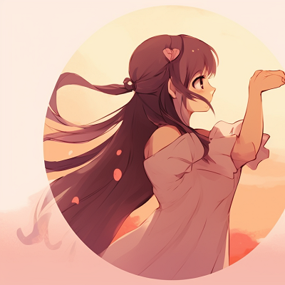 Image For Post | Two characters dancing in dawn light, soft orange and pink color palette. trending cute matching pfp ideas for couples pfp for discord. - [cute matching pfp for couples, aesthetic matching pfp ideas](https://hero.page/pfp/cute-matching-pfp-for-couples-aesthetic-matching-pfp-ideas)