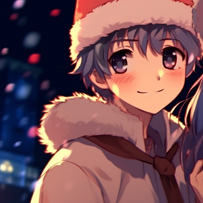 Image For Post | Two characters in cozy winter clothes, the warm glow of Christmas lights enhancing their expressions. unique matching christmas pfp pfp for discord. - [matching christmas pfp, aesthetic matching pfp ideas](https://hero.page/pfp/matching-christmas-pfp-aesthetic-matching-pfp-ideas)