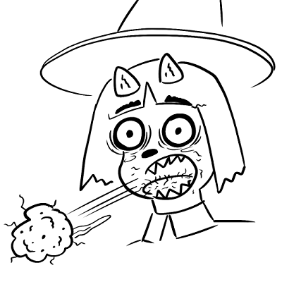 Image For Post | 4chan request: Susie coughing up a hairball