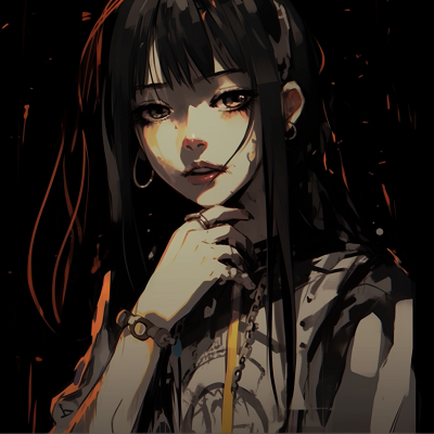 Image For Post | Anime Girl rendered in a grunge art style, characterized by erratic lines and earthy colors. stunning grunge anime girl aesthetics - [Superior Anime Grunge Pfp](https://hero.page/pfp/superior-anime-grunge-pfp)