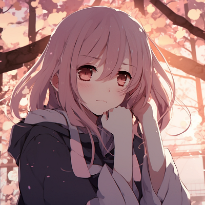 Image For Post | Depressed anime girl seen under a cherry blossom tree, soft pink hues and detailed backgrounds. sad anime characters pfp pfp for discord. - [depressed anime girl pfp](https://hero.page/pfp/depressed-anime-girl-pfp)