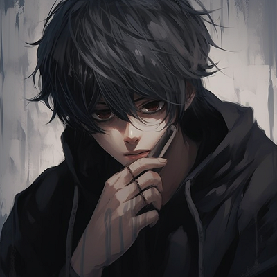 Image For Post | Detailed positioning of the character hiding in shadows, moody colors. anime male pfp ideas pfp for discord. - [Anime Male PFP Collections](https://hero.page/pfp/anime-male-pfp-collections)