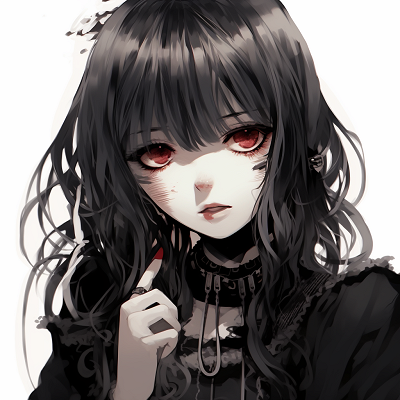 Image For Post | Close-up view of a Goth Anime Girl, featuring detailed linework and intense eyes. stylish goth anime girl pfp pfp for discord. - [Goth Anime Girl PFP](https://hero.page/pfp/goth-anime-girl-pfp)