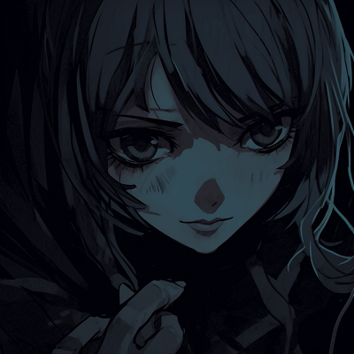 Image For Post | A female anime character shrouded in shadows, with focus on contrasting colours. darkness anime pfp females pfp for discord. - [Darkness Anime PFP Collection](https://hero.page/pfp/darkness-anime-pfp-collection)