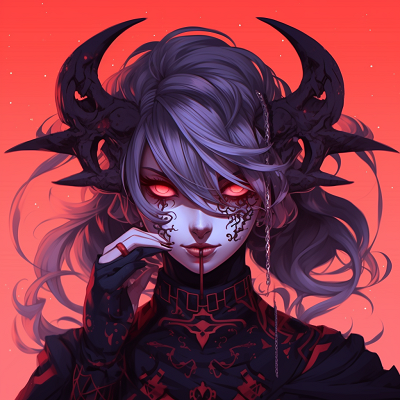 Image For Post | The fierce Demon Girl exhibits a fiery aura, featuring dynamic composition and glowing, intense colors. demon girl anime pfp pfp for discord. - [Anime Demon PFP Collection](https://hero.page/pfp/anime-demon-pfp-collection)