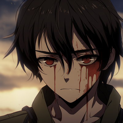 Image For Post | Eren from Attack on Titan, showing a distressed expression with dark shading. exclusive anime pfp sad images pfp for discord. - [anime pfp sad Series](https://hero.page/pfp/anime-pfp-sad-series)