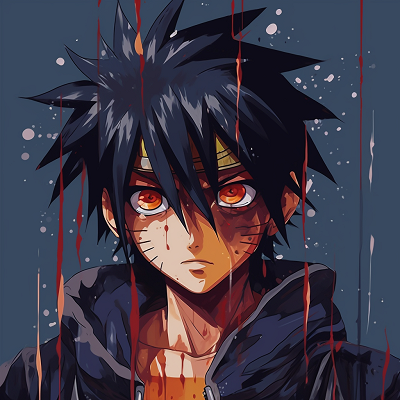 Image For Post | Sasuke Uchiha with activated Sharingan eye, showcasing intense detailing and contrasting hues. iconic drippy anime pfp pfp for discord. - [Ultimate Drippy Anime PFP](https://hero.page/pfp/ultimate-drippy-anime-pfp)