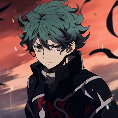 Image For Post | Glowing profile of Tanjiro, stunning light effects and high contrast colors top aesthetic anime pfp pfp for discord. - [anime pfp cool](https://hero.page/pfp/anime-pfp-cool)