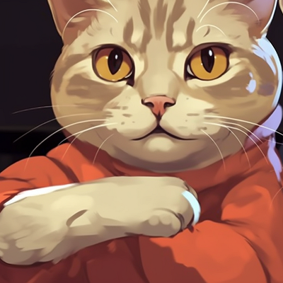 Image For Post | Two anime cat characters in a funny stare off, high contrast, and comical touch. humorous cat matching pfp pfp for discord. - [cat matching pfp, aesthetic matching pfp ideas](https://hero.page/pfp/cat-matching-pfp-aesthetic-matching-pfp-ideas)