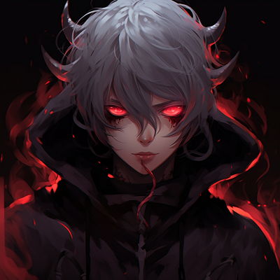 Image For Post | Close-up image of the demon boy, his intense red eyes being the center of attention. creative demon anime pfp pfp for discord. - [Demon Anime PFP](https://hero.page/pfp/demon-anime-pfp)
