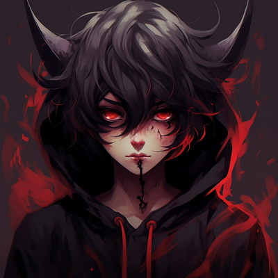 Image For Post | Boy enveloped in a demonic aura, dramatic lighting and deep hues. boys' demonic anime pfp pfp for discord. - [demonic anime pfp](https://hero.page/pfp/demonic-anime-pfp)