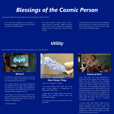 Image For Post Blessings of the Cosmic Person CYOA