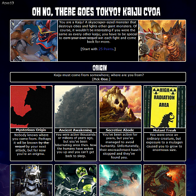Image For Post Oh No, There Goes Tokyo! Kaiju CYOA