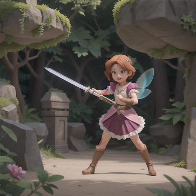 Image For Post Anime, fairy dust, crystal, sword, archaeologist, betrayal, HD, 4K, AI Generated Art