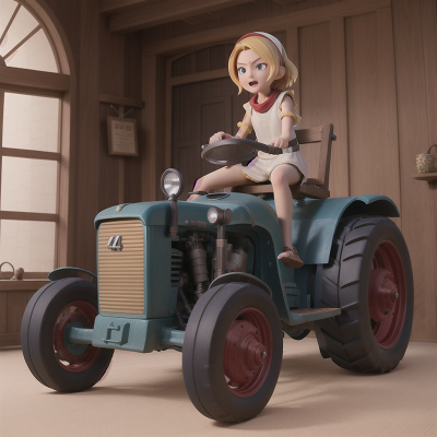 Image For Post Anime, tractor, car, ninja, wizard, museum, HD, 4K, AI Generated Art