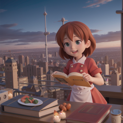 Image For Post Anime, city, chef, book, airplane, school, HD, 4K, AI Generated Art