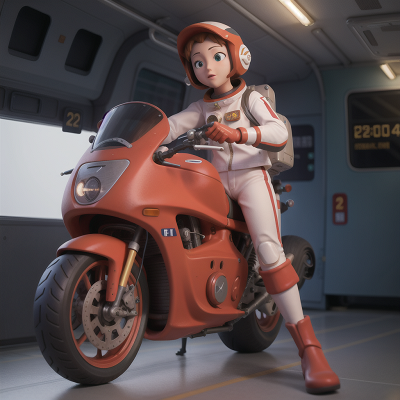 Image For Post Anime, astronaut, betrayal, bus, motorcycle, statue, HD, 4K, AI Generated Art