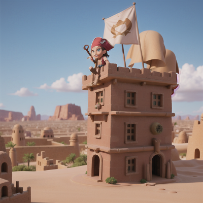 Image For Post Anime, city, maze, pirate, desert, detective, HD, 4K, AI Generated Art