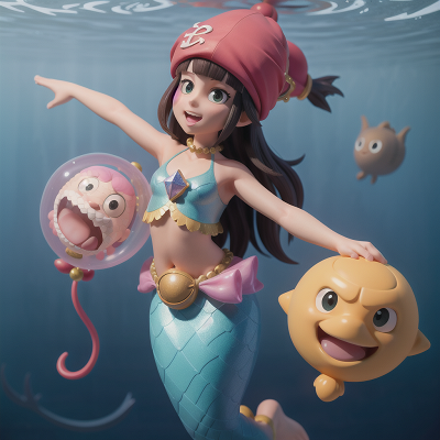 Image For Post Anime, balloon, maze, crystal, pirate, mermaid, HD, 4K, AI Generated Art