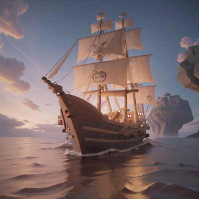 Image For Post Anime, betrayal, pirate ship, laughter, flood, hidden trapdoor, HD, 4K, AI Generated Art