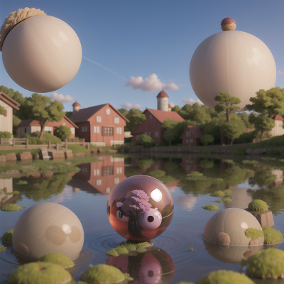 Image For Post Anime, crystal ball, hat, farm, swamp, city, HD, 4K, AI Generated Art