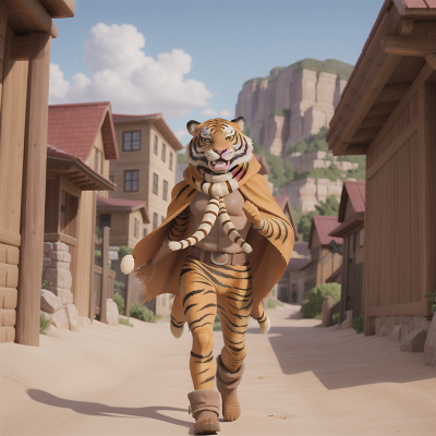 Image For Post Anime, mummies, invisibility cloak, celebrating, wild west town, sabertooth tiger, HD, 4K, AI Generated Art
