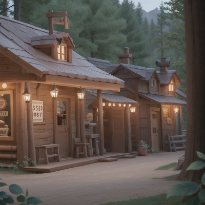 Image For Post Anime, anger, wild west town, enchanted forest, coffee shop, tank, HD, 4K, AI Generated Art