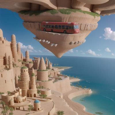 Image For Post Anime, bus, desert oasis, underwater city, circus, wormhole, HD, 4K, AI Generated Art