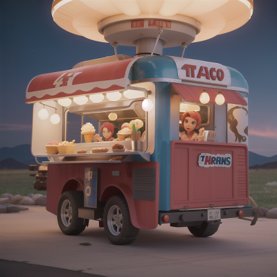 Image For Post Anime, spaceship, piano, tank, taco truck, ice cream parlor, HD, 4K, AI Generated Art
