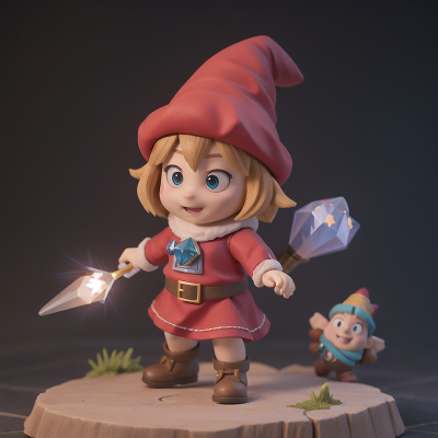 Image For Post Anime, crystal, rocket, wizard, dwarf, hat, HD, 4K, AI Generated Art