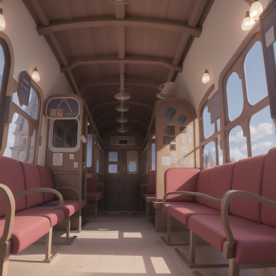 Image For Post Anime, celebrating, bus, book, confusion, medieval castle, HD, 4K, AI Generated Art