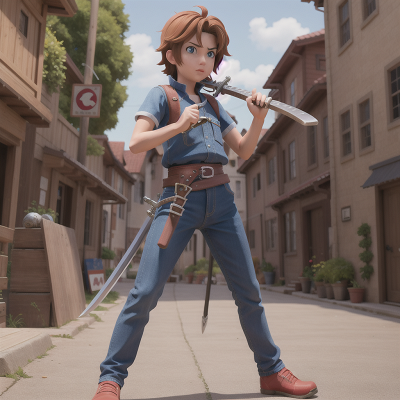 Image For Post Anime, bicycle, fighting, musician, sword, mechanic, HD, 4K, AI Generated Art