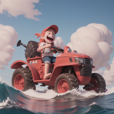 Image For Post Anime, shark, laughter, tractor, chef, hail, HD, 4K, AI Generated Art