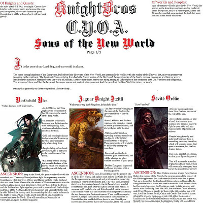 Image For Post KnightBros CYOA Sons of the New World