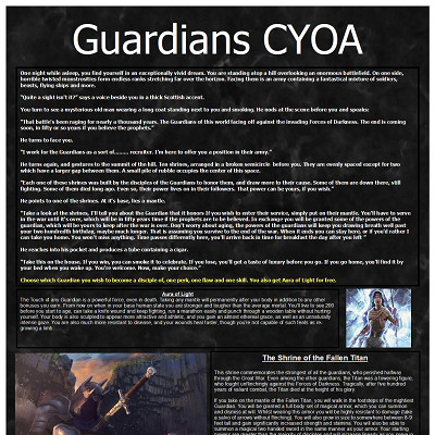 Image For Post Guardians CYOA by ScottishAnon
