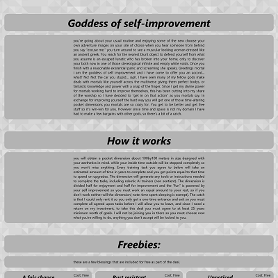 Image For Post Goddess of self-improvement CYOA (WIP) by Sentient-Circuit8