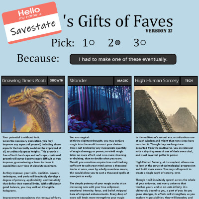 Image For Post Savestate's Giftses of Faveses CYOA