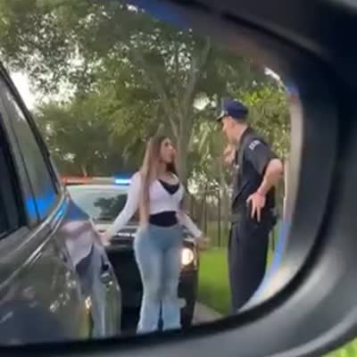 Image For Post Cop Has His Hands All Over This Girl's Body. Fake but Funny Because I'm Sure It Happens Much More Than We Think