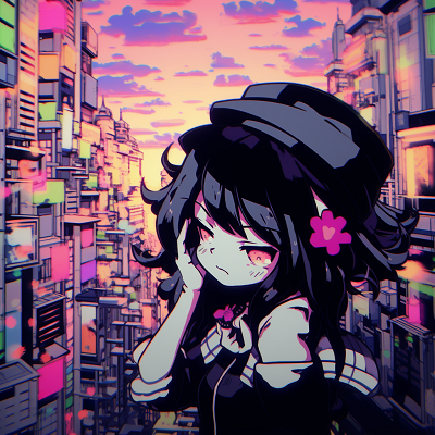 Image For Post Vibrant Anime Cityscape at Night - examples of aesthetic anime pfp