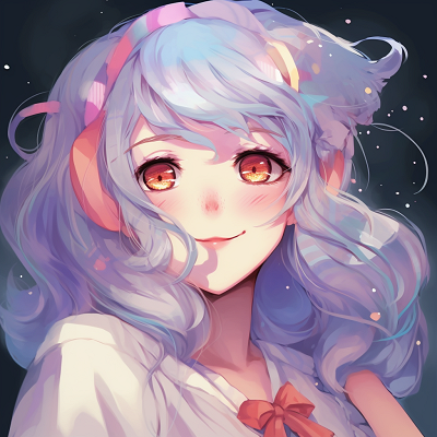 Image For Post | Anime girl profile picture in pastel colors, with detailed eye design and blush. exchange your cute anime girl pfp anime pfp - [Cute Anime Girl pfp Central](https://hero.page/pfp/cute-anime-girl-pfp-central)