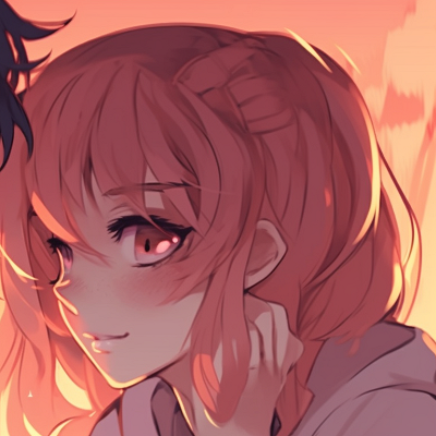 Image For Post | Flowery background, two characters in an embrace, detailed clothing and soft pastel art. unique matching anime pfp for couples pfp for discord. - [matching anime pfp for couples, aesthetic matching pfp ideas](https://hero.page/pfp/matching-anime-pfp-for-couples-aesthetic-matching-pfp-ideas)