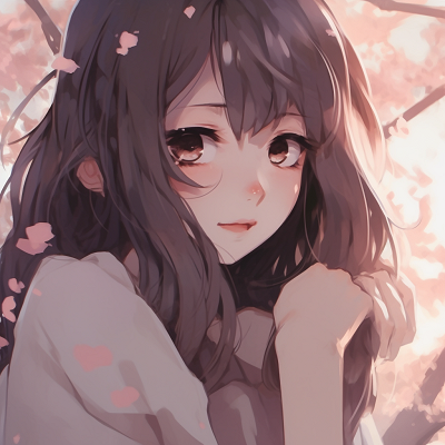 Image For Post | A melancholic girl under cherry blossoms, pastel colors and soft shading depressed anime girl pfp aesthetic art pfp for discord. - [depressed anime girl pfp](https://hero.page/pfp/depressed-anime-girl-pfp)